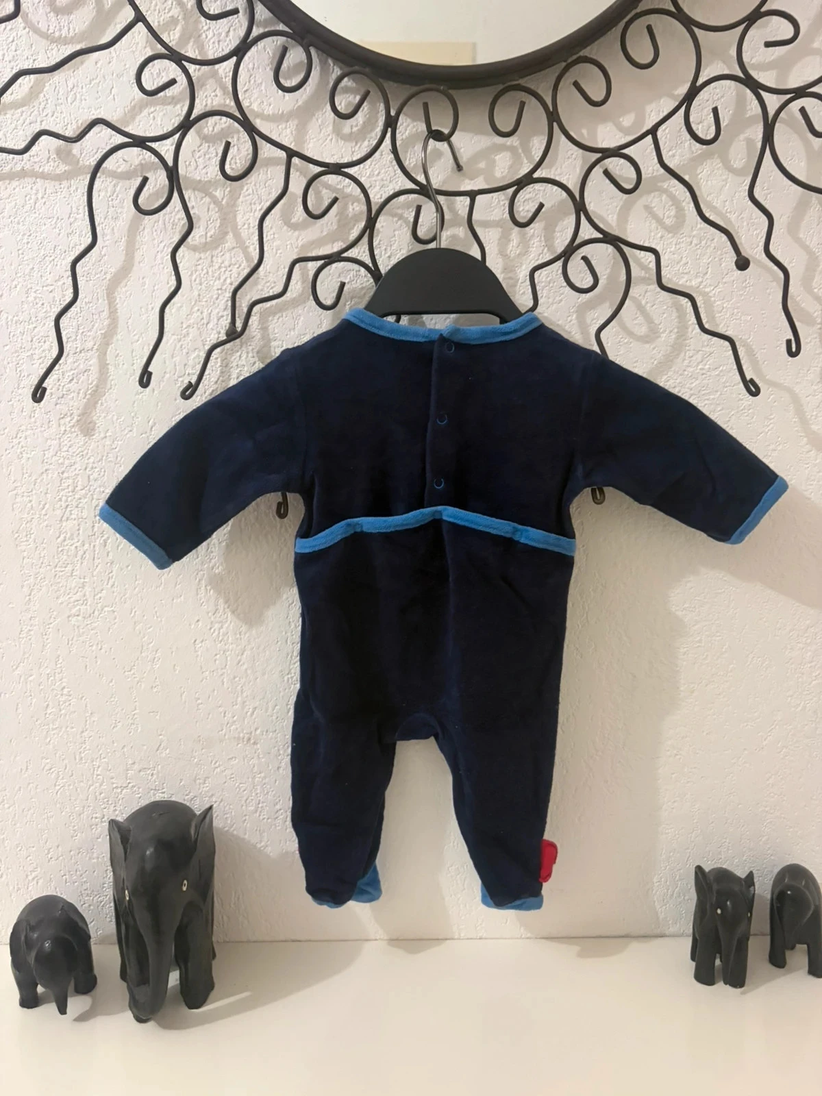 Superhelden jumpsuit van fluweel Kimbaloo Mummy's Hero – Maat 1 maand – photo 4